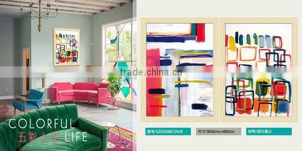 Home Decor Hotel Wall Art 100% Handmade Abstract Canvas Painting