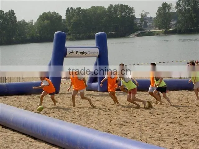 commercial grade customize size n color inflatable rugby field for sale