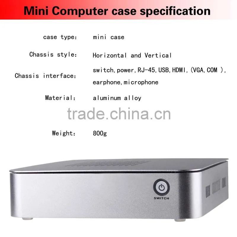 X25X pc case box host box htpc mini aluminum Support Home Premium or embedded OS