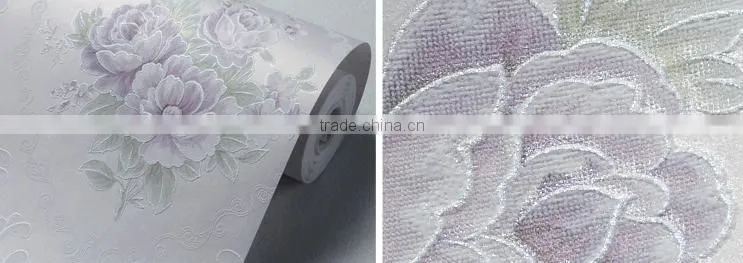 Home design rural glitter flower beautiful wallpaper for home