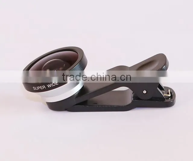 2015 New mobile phone fisheye, Universal Clip 0.4X Super Wide Angle Mobile Phone Lens for iPhone 6 Samsung HTC