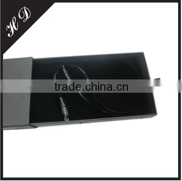 Custom Tie Gift Box Black Drawer Box