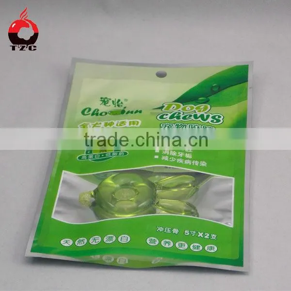 opp header bag /stand up pouch with zip lock for any food bags