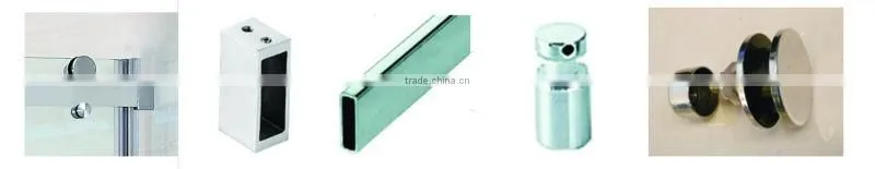 Hot! Stainless Steel Roller Sliding Shower Enclosures (KT8112)