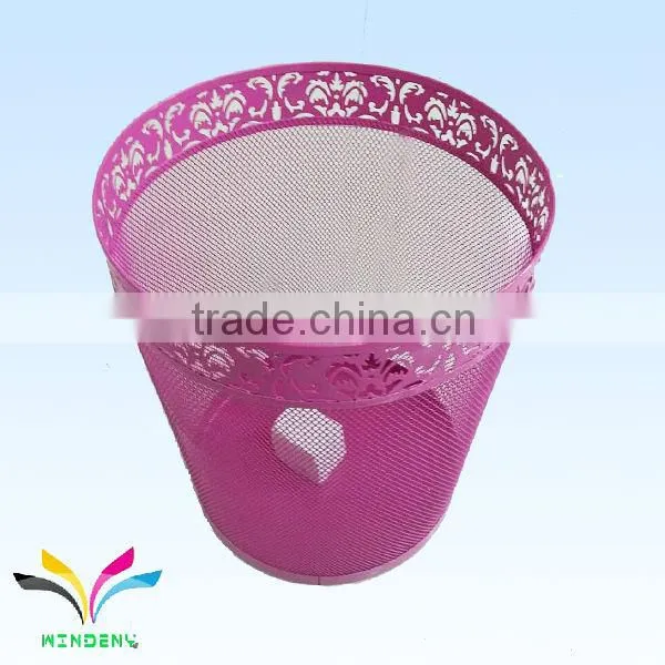Hot sale garden out door metal bio medical wire mesh waste bin