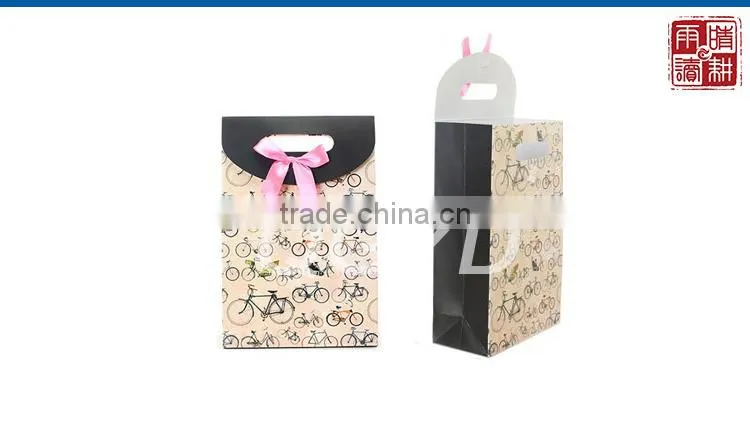 Alibaba custom packaging custom printed paper bags no minimum printed paper bag