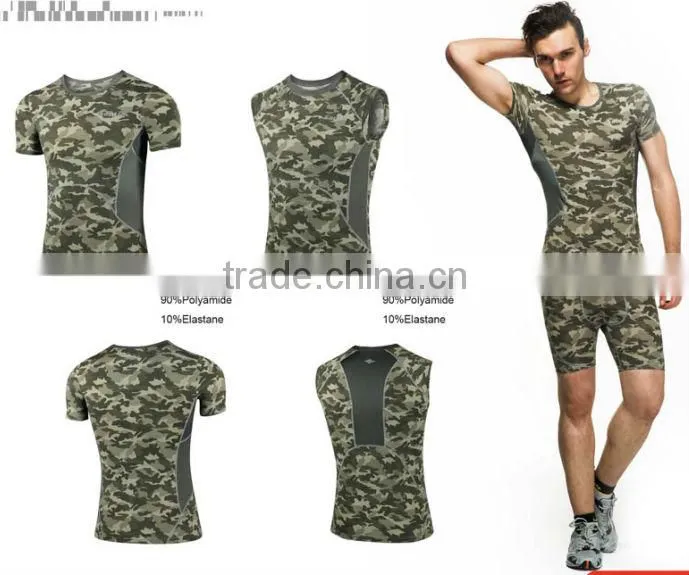 2014 Fashion Cross fit men compression wear/Jogger suits