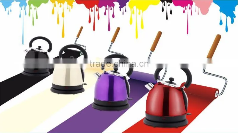 2016 best quality stainless steel electric cordless kettle