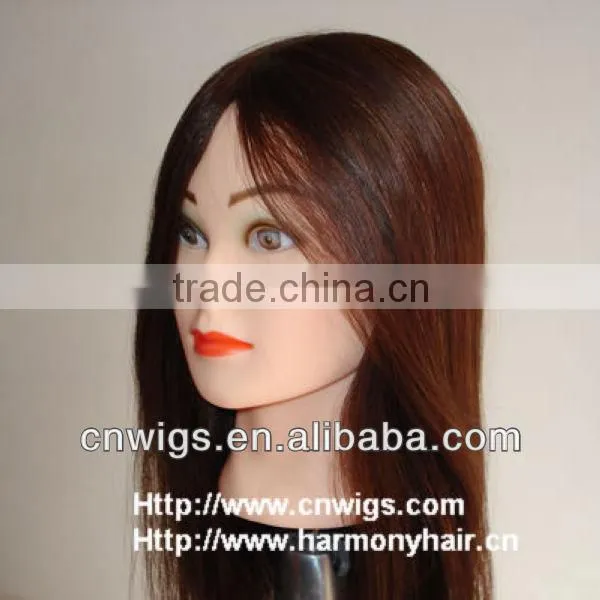 Custom Made male training head with 100% human hair