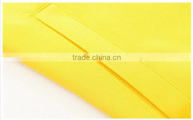 2016 newest cheap high quality french terry yellow track jacket