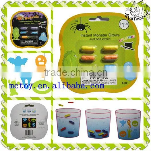 Growing Halloween capsule joke funny toys magic growing capsules