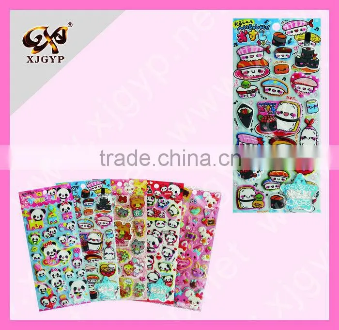 3D custom puffy stickers on cups,books,windows,walls(PUFFY9216)