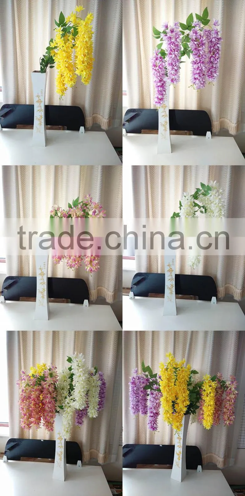 hot sale silk flower artificial wisteria tree