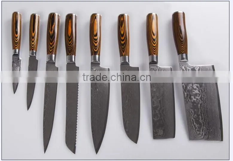 set of 8 pcs cutlery set & kitchen knives set