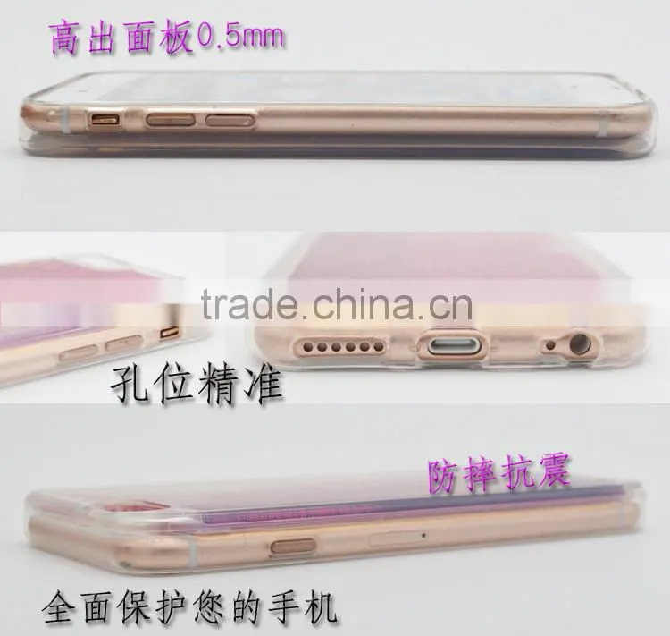 Mobile Phone Jelly TPU Case For Iphone 6 4.7",For Iphone 6 Case TPU Quicksand Liquid Glitter Case