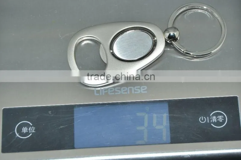 Rotatable Metal Bottle Opener keychain for Promotion