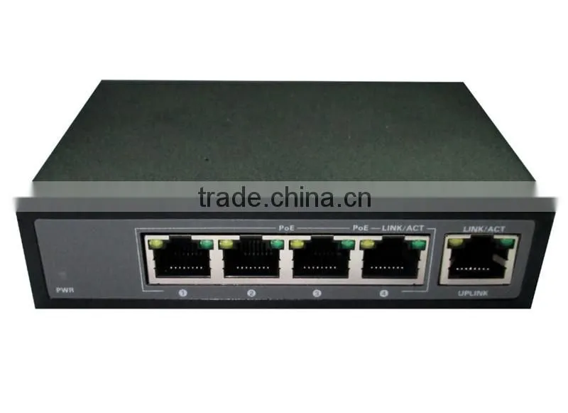 Atongda 60W 5 Port10/100Mbps PoE Switch 48V for IP camera