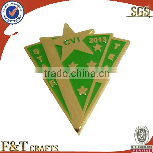 we make custom metal badges with metal painted safety pin