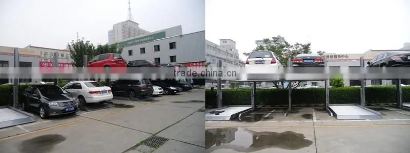 hydraulic two tier lifting,two tier lifting passenger lift,vehicle lifting passenger lift
