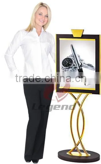 Top selling metal display racks stand Menu Display Stand