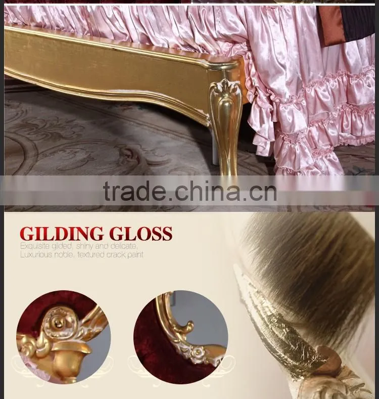 luxury classic bedroom furniture -leaf filding bed