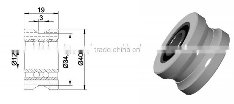 High Precision 6901 2rs double acting pulley