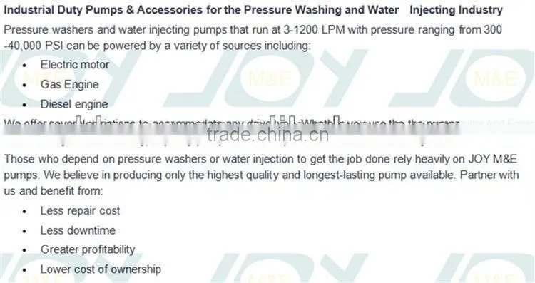 JMEE Sea water desalination pump 316L sea water pump