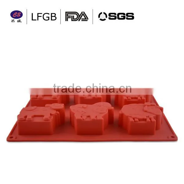 With stock! factory price and professional customized sheep shape silicone cake mould