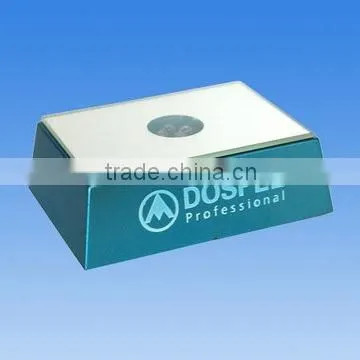 Colorful Crystal Rotating LED Bases Crystal Round LED light base with custom logo for crystal block display