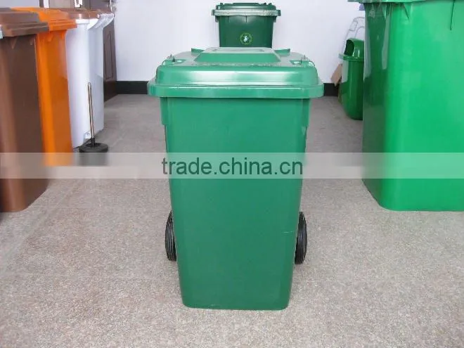 120L outdoor standing plastic waste bin
