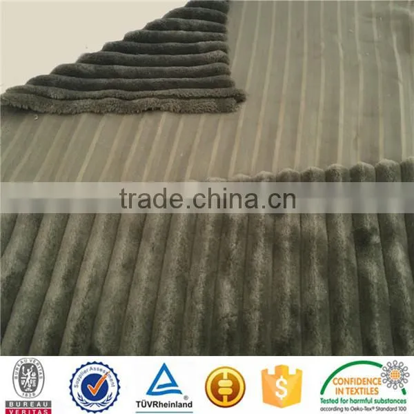 100% polyester animal jacquarding velboa fabric suitable for slipper