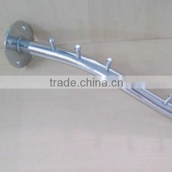 Fashion Style Chrome Finish Wall Mounted Single Hook Bathroom Decorated Clothing Hook