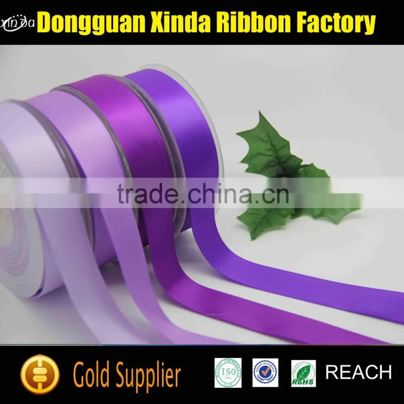 Factory Supplier Colorful Double Side Polyester Silk Ribbon