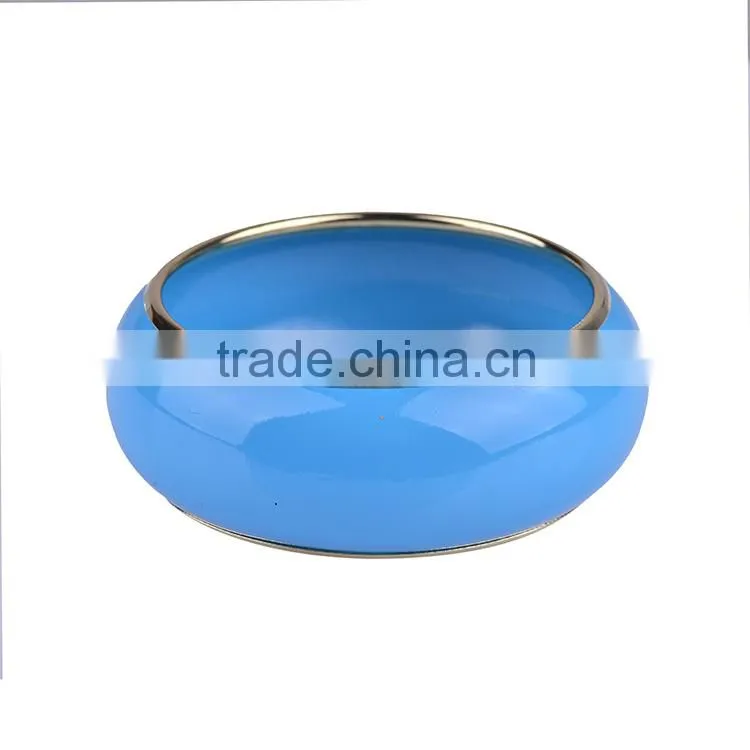 Free sample 2016 new design Coating craft plain stainless steel cuff bangle