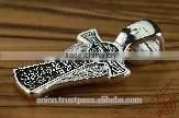 Silver 925 Cross Crucifix & Angel. Russian & Greek Orthodox Style. Burnished Silver