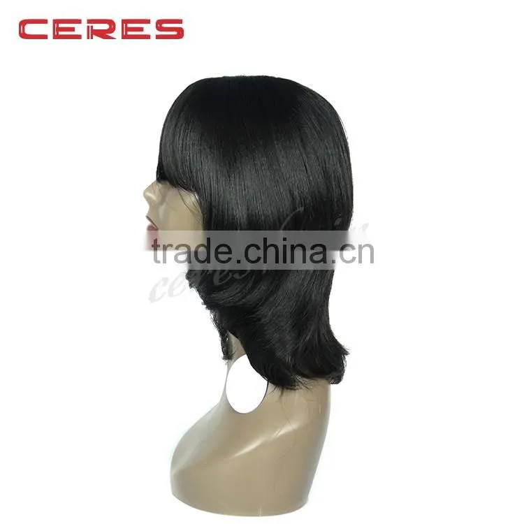 shoulder length bob wavy natural style synthetic wig
