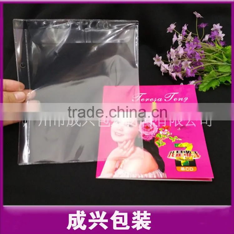pp dvd sleeve transparent pp sleeve double side plastic plant sleeves