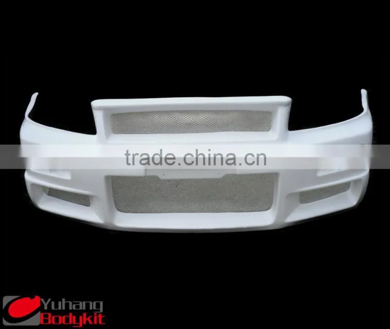 For R34 GTR Nismo glass fiber front bumper