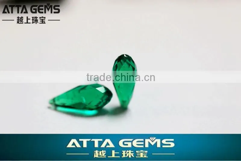 buy tear drop cut gems- sky blue glass quartz