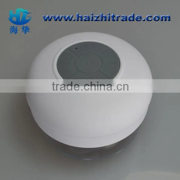 Most popular bulit-in li-ion battery bluetooth waterproof mini speaker and sucking disc function
