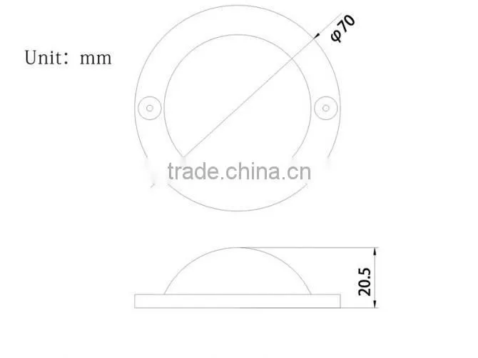 Inner Cabinet Light 2W white 12vdc lamp for drawer or furniture