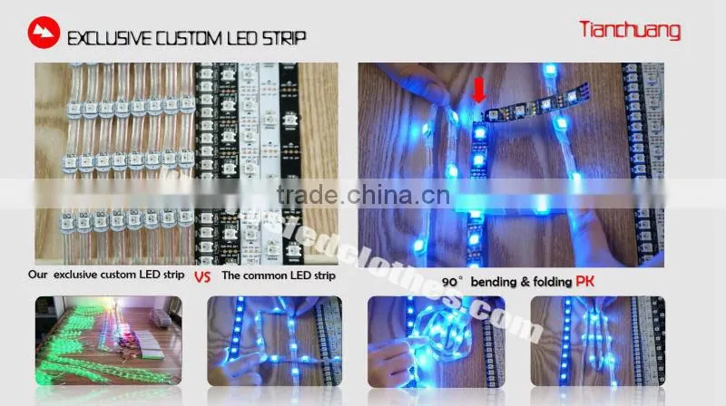 Fiber Optic Light Zippered Jumpsuit, Fiber Optic Stage Jumpsuit, Fiber Optic Dancer Jumpsuit