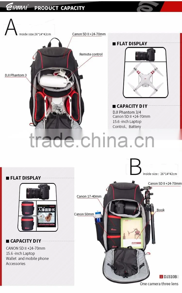 NEW DJI Phantom 4 Backpack bag for DJI Phantom 4/3 RC quadcopter drone