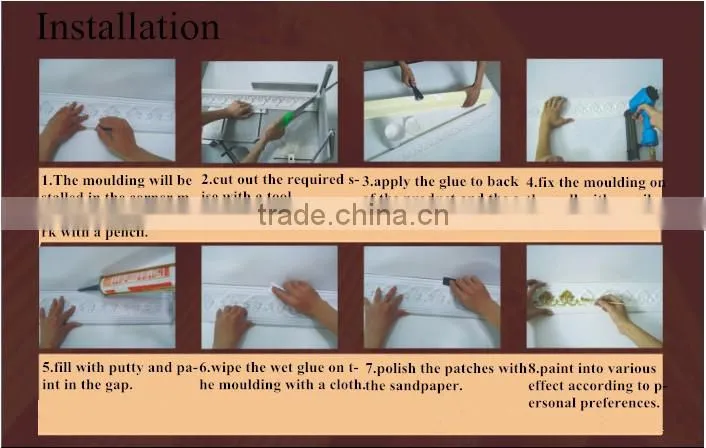 FR8808 PU moulding / PU Exotic corbel/Home&Interior decorative moulding