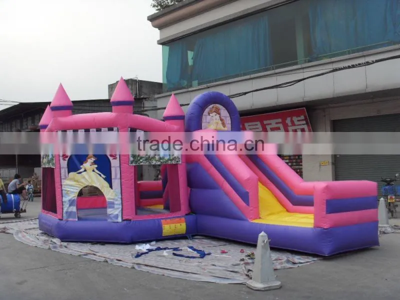 Hot princess inflatable combo bouncer