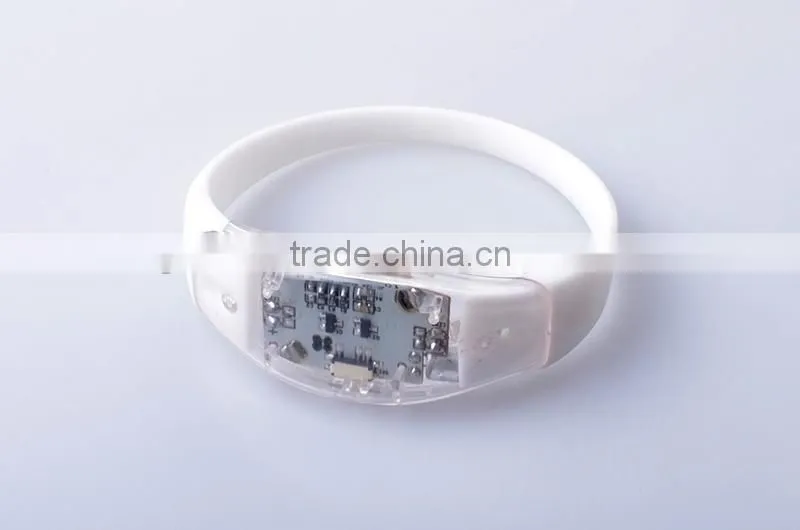 2016 Hot Selling LED Lighted Bracelet For Event,sound activated led bracelet