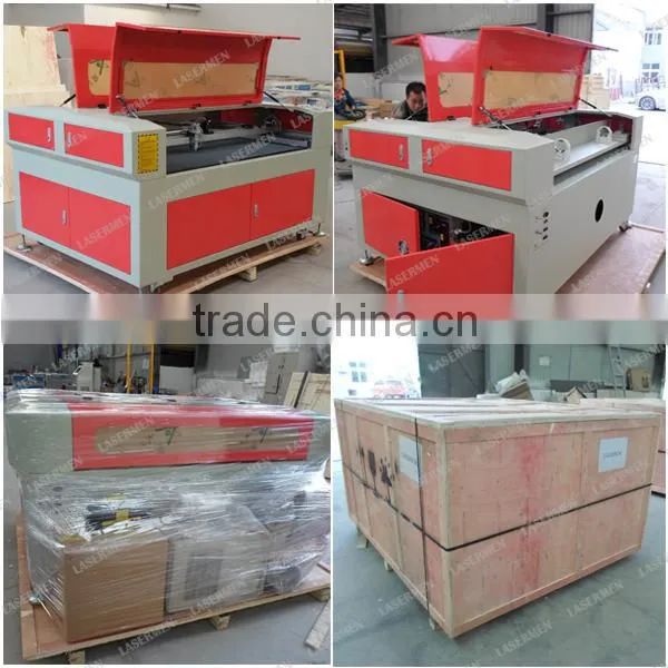 leather fabric cloth laser cutter machine with CCD system LM-1290