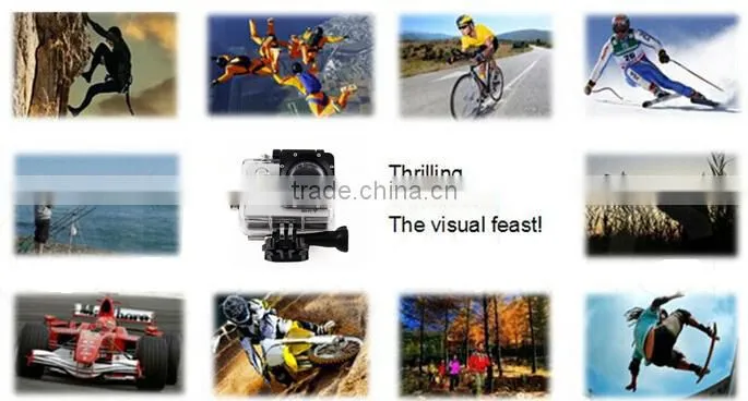 5MP sensor 170 degree wide angle Burst wireless sport camera for extreme sports