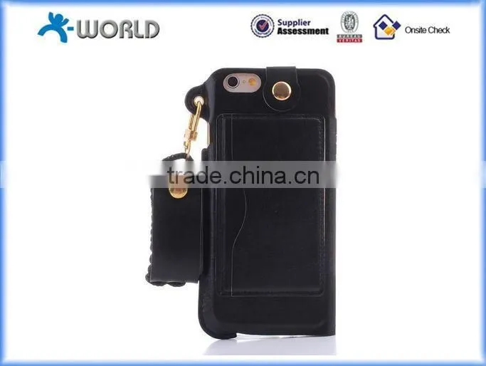 Muilt-function Ultrathin Leather Full Window Case for iPhone 6S with Card Slot and Stand