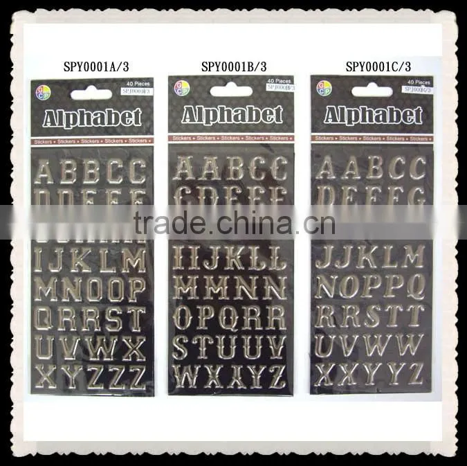 Hot sale hign quality metal sponge puffy sticker